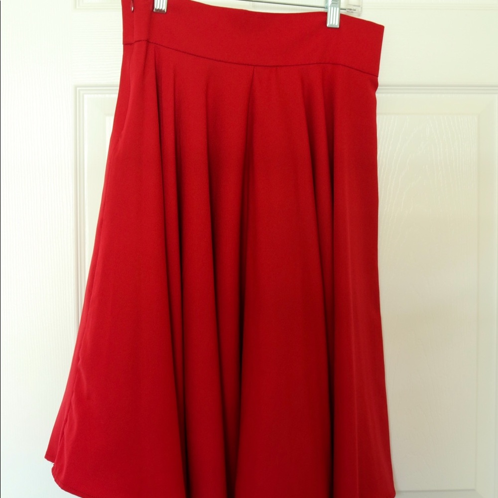 Red Circle Skirt